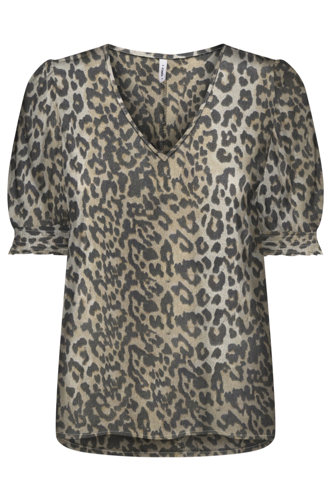ONLNOVA LIFE VIS S/S BLAIR TOP AOP 15256766 TIMBER WOLF